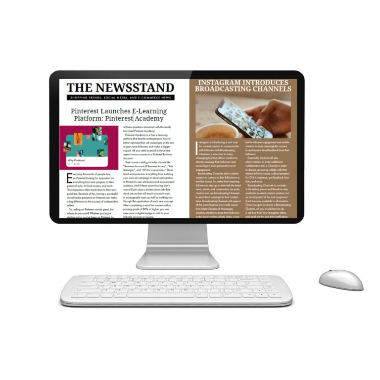 The Newsstand article on computer display