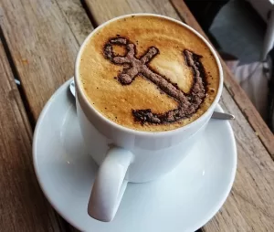 coffee with anchor