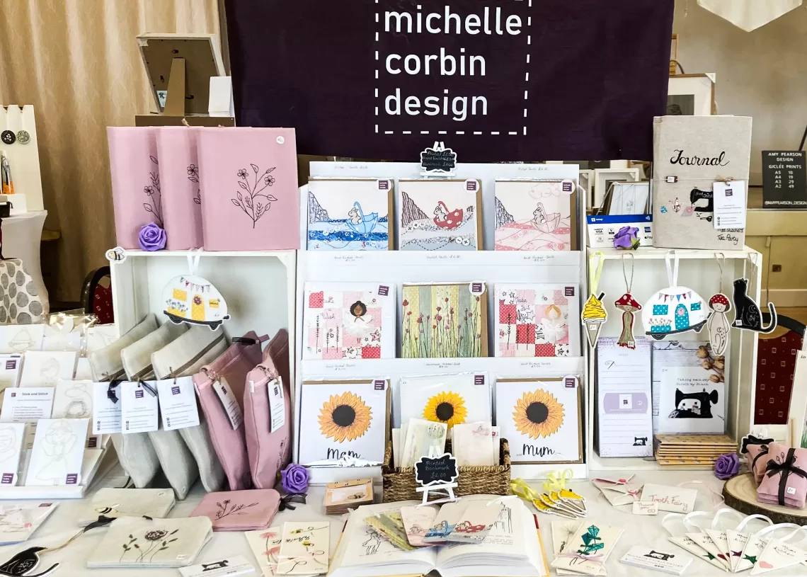 Michelle Corbin craft fair display